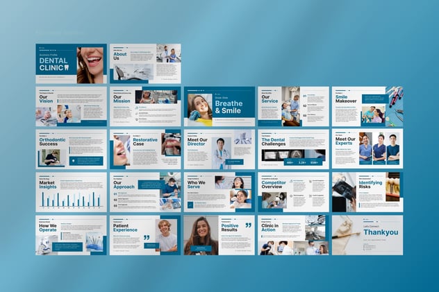 牙科诊所PowerPoint模板 - 顶尖PPT