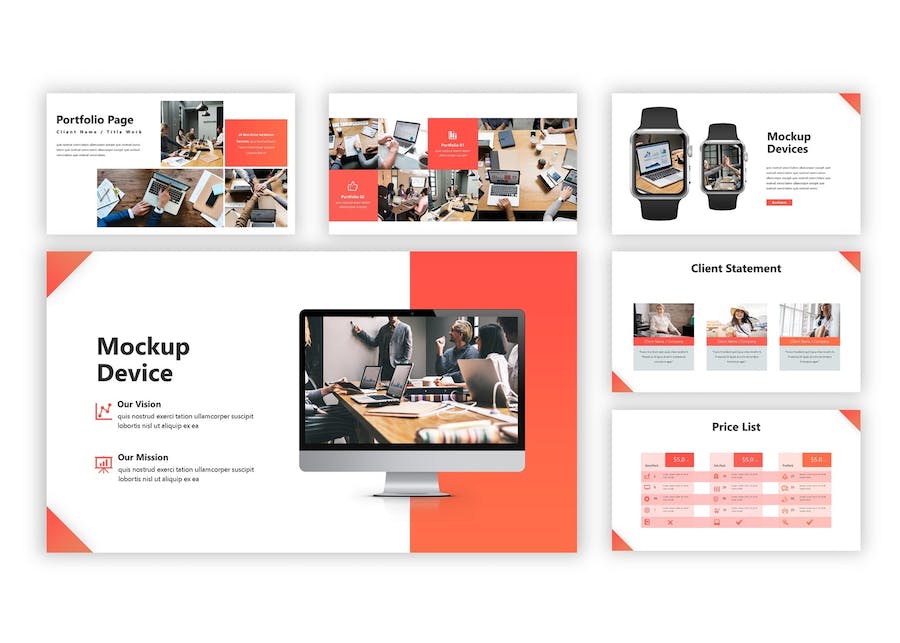 红色年度商务总结报告Keynote模板 - 顶尖PPT