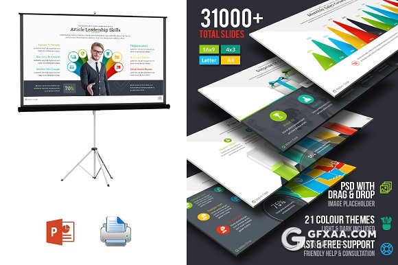 185页高端企业商务风格PPT模板21种配色主题 - 顶尖PPT