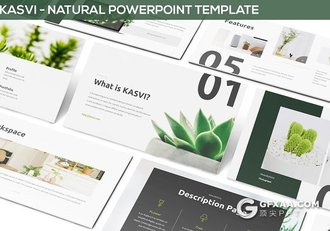 31页静态植物摄影展示keynote模板 - 顶尖PPT