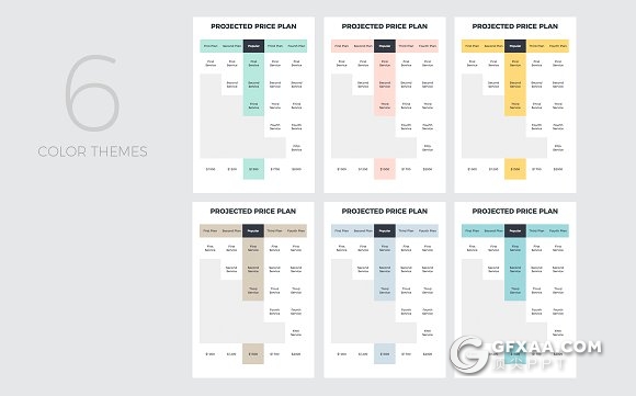 56页项目提案汇报A4尺寸规格PPT模板 - 顶尖PPT