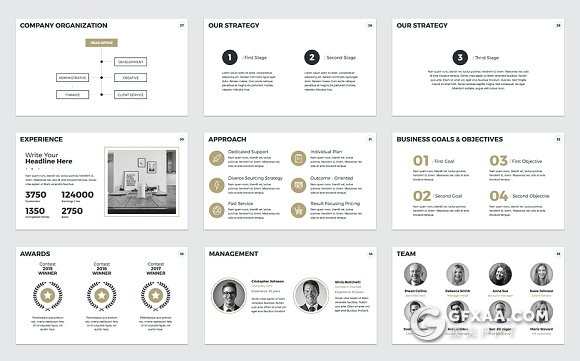 50页简约年度报告总结PPT模板 - 顶尖PPT