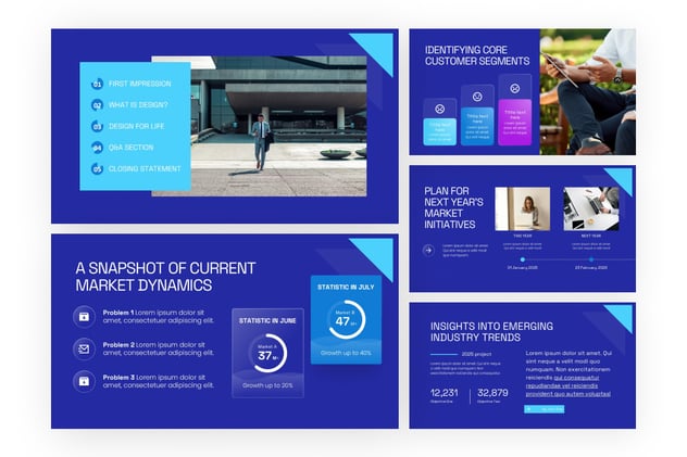 市场洞察与行业趋势分析PPT模板 - 顶尖PPT