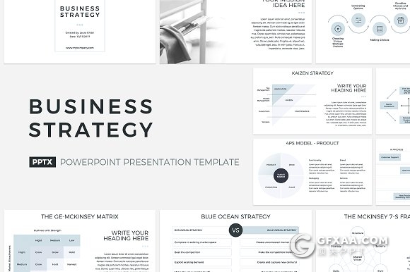 60页公司战略计划PPT模板商业策略PPT - 顶尖PPT