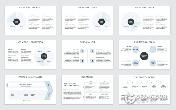 60页公司战略计划PPT模板商业策略PPT - 顶尖PPT