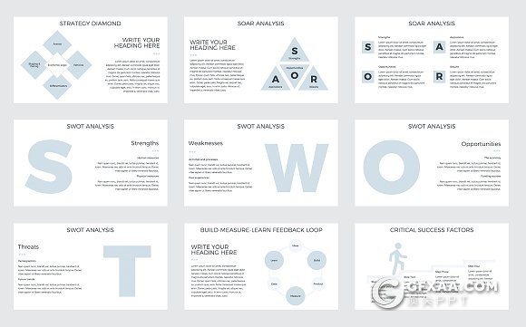 60页公司战略计划PPT模板商业策略PPT - 顶尖PPT