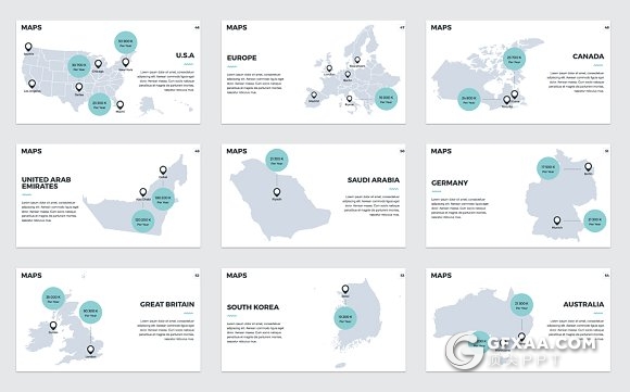 60页简约风格商务投资分析PPT模板 - 顶尖PPT