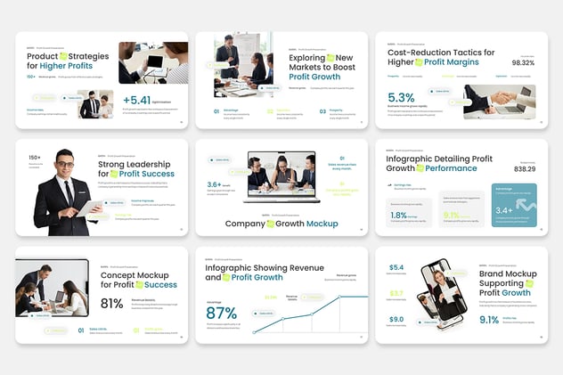 利润增长策略PPT展示模板 - 顶尖PPT