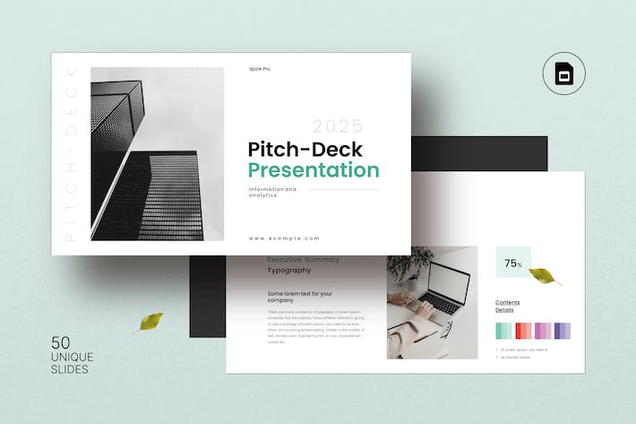 清新简约风格工作总结公司介绍PPT模板 - 顶尖PPT