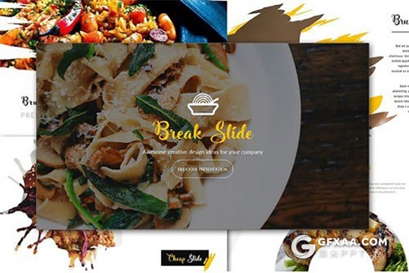 40页餐饮美食图片展示PPT模板 - 顶尖PPT