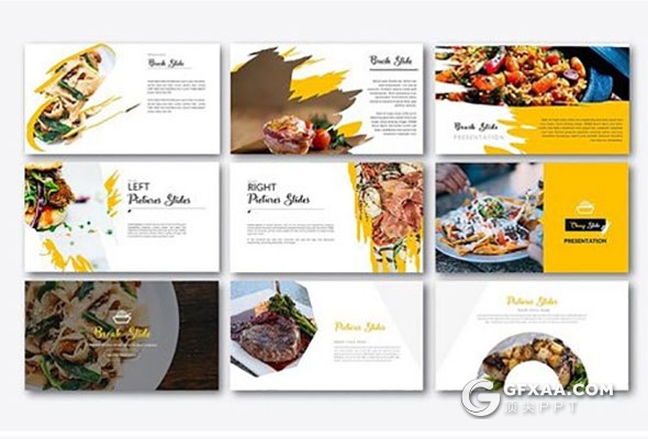 40页餐饮美食图片展示PPT模板 - 顶尖PPT