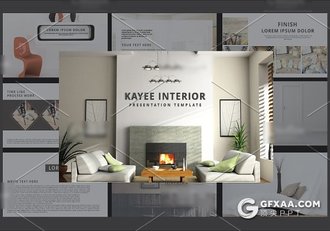 55页装修样板间展示家具展示PPT模板 - 顶尖PPT