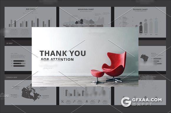 55页装修样板间展示家具展示PPT模板 - 顶尖PPT