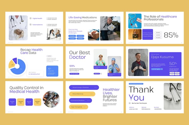 医疗健康护理市场调查分析PPT模板 - 顶尖PPT