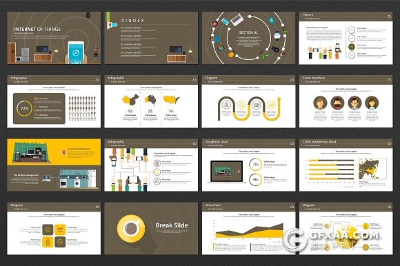 31页卡通风格物联网科技PPT模板 - 顶尖PPT