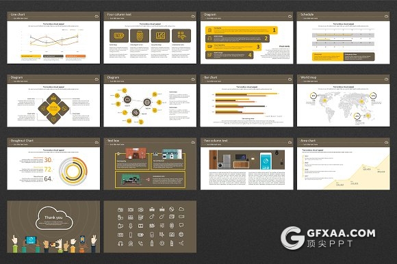 31页卡通风格物联网科技PPT模板 - 顶尖PPT