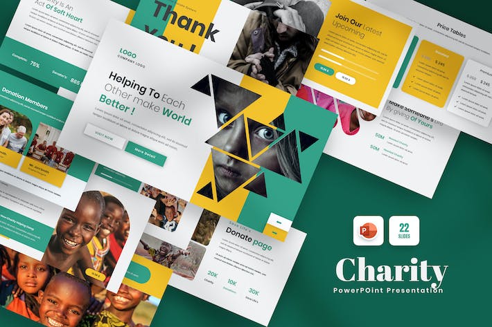 公益慈善项目介绍宣传PPT模板 - 顶尖PPT