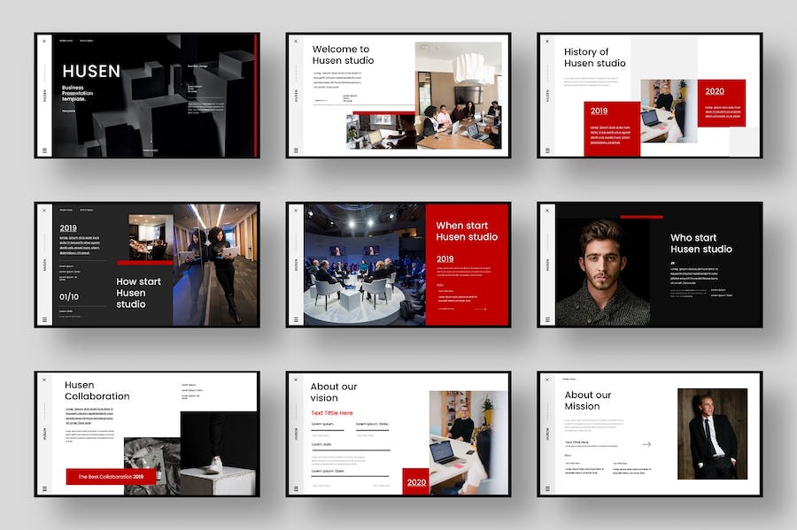 商务团队介绍展示keynote模板 - 顶尖PPT
