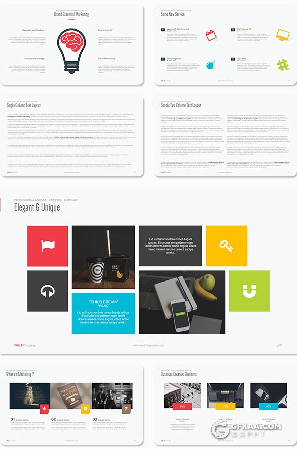 92页精美设计欧美商务风格PPT模板 - 顶尖PPT