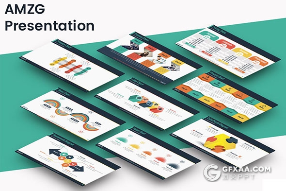 141页多色搭配商务多用途PPT模板 - 顶尖PPT