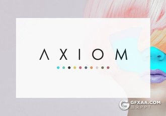 54页极简商务信息展示PPT模板10种配色 - 顶尖PPT