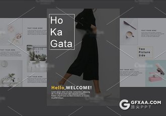 60页极简文艺风格PPT模板A4画册模板 - 顶尖PPT