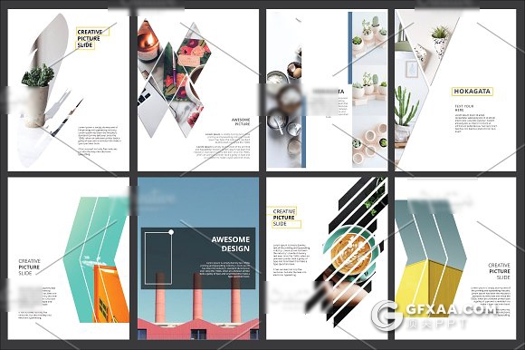 60页极简文艺风格PPT模板A4画册模板 - 顶尖PPT