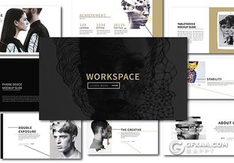 50页时尚杂志风格keynote模板 - 顶尖PPT