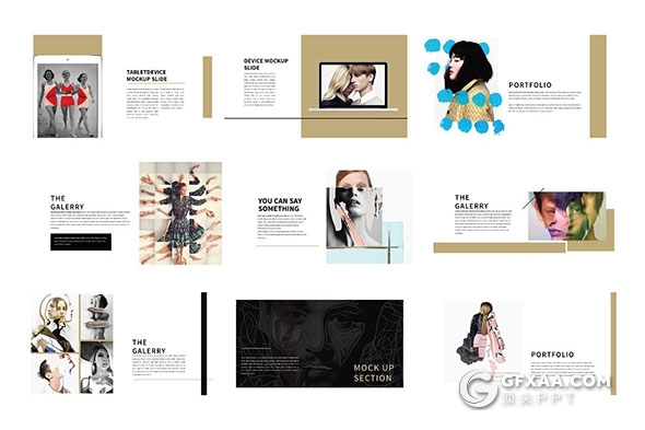 50页时尚杂志风格keynote模板 - 顶尖PPT