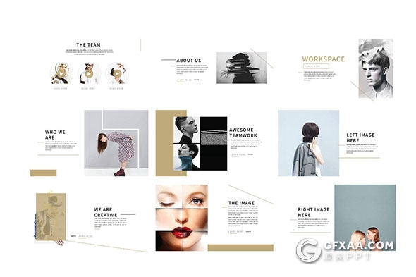 50页时尚杂志风格keynote模板 - 顶尖PPT