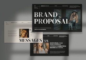 高级复古品牌建设项目提案Keynote模板 - 顶尖PPT