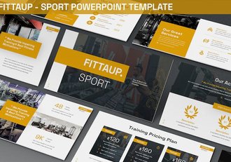 体育运动锻炼身体PPT模板 - 顶尖PPT