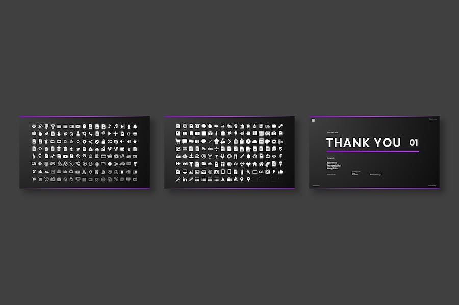 欧美黑色商务商业通用国外PPT模板 - 顶尖PPT