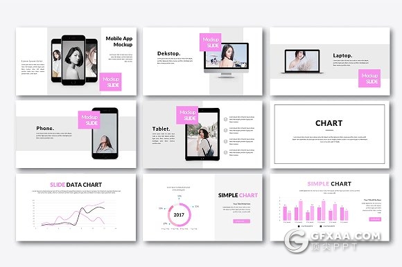 40页个人写真照片展示文艺风格keynote模板 - 顶尖PPT