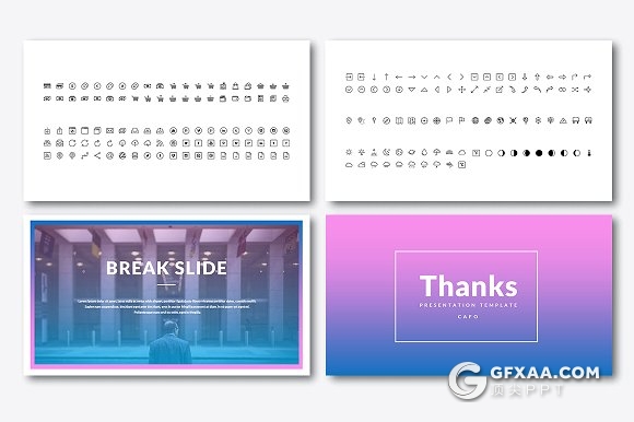 国外大气渐变色系商务keynote模板 - 顶尖PPT