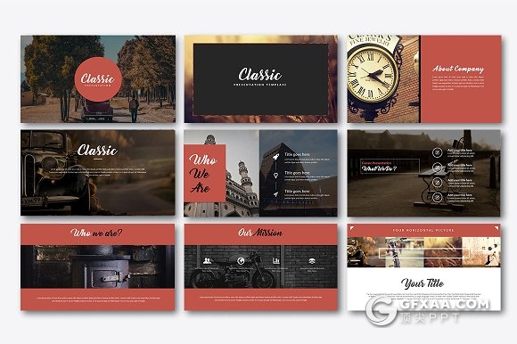经典复古风格商务keynote模板 - 顶尖PPT
