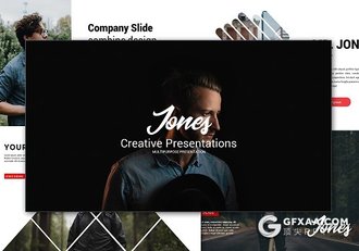 创意图形设计团队人员介绍PPT模板 - 顶尖PPT