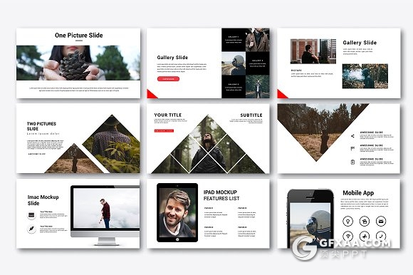 创意图形设计团队人员介绍PPT模板 - 顶尖PPT