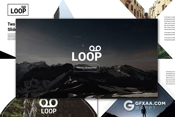 创意图形组合大图展示keynote模板 - 顶尖PPT