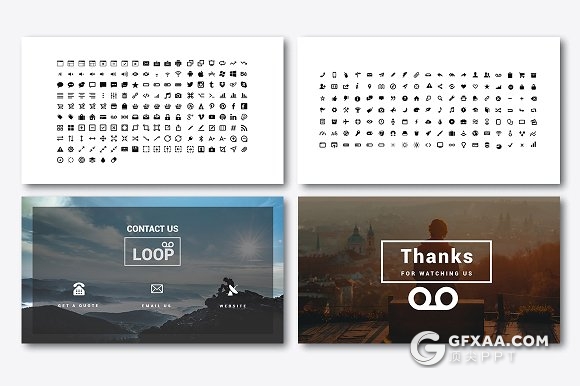 创意图形组合大图展示keynote模板 - 顶尖PPT