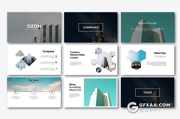 简约风格公司人员介绍keynote模板 - 顶尖PPT