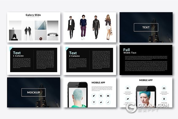 简约风格公司人员介绍keynote模板 - 顶尖PPT