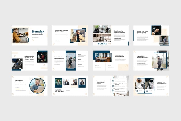 企业个人品牌主题keynote模板 - 顶尖PPT