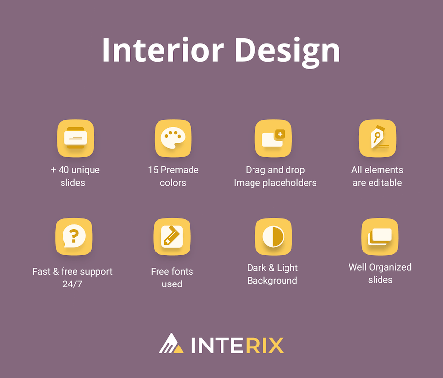 室内设计项目展示PPT模板 - 顶尖PPT