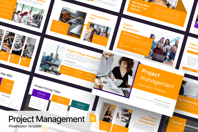 项目管理业务合作PPT模板 - 顶尖PPT