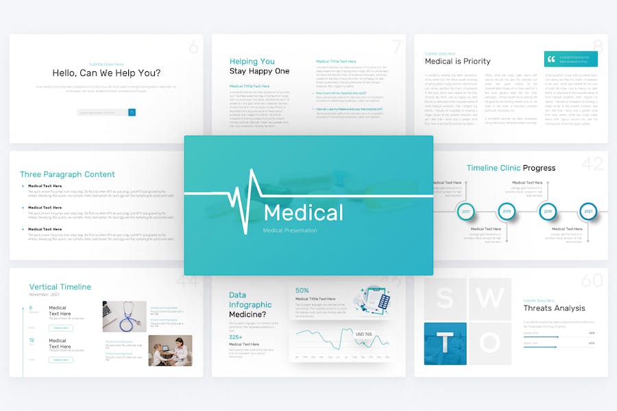 医疗医学研究肺炎检查治疗PPT模板 - 顶尖PPT