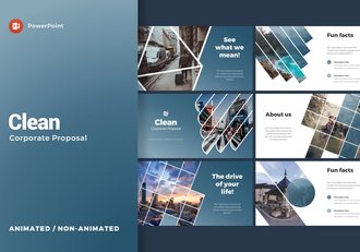 稳重大气商务企业提案动画PPT模板 - 顶尖PPT