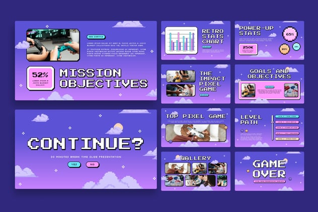 游戏娱乐竞技策略展示Keynote模板 - 顶尖PPT