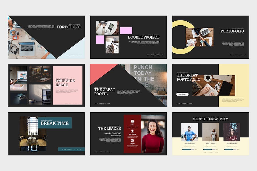 多功能商业融资计划书Keynote模板 - 顶尖PPT