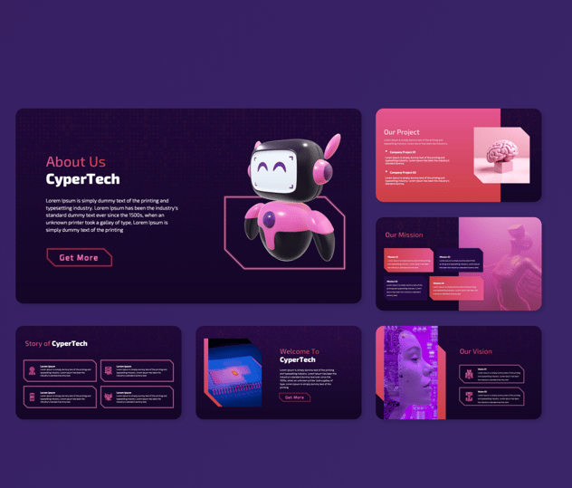 人工智能技术主题PPT模板 - 顶尖PPT